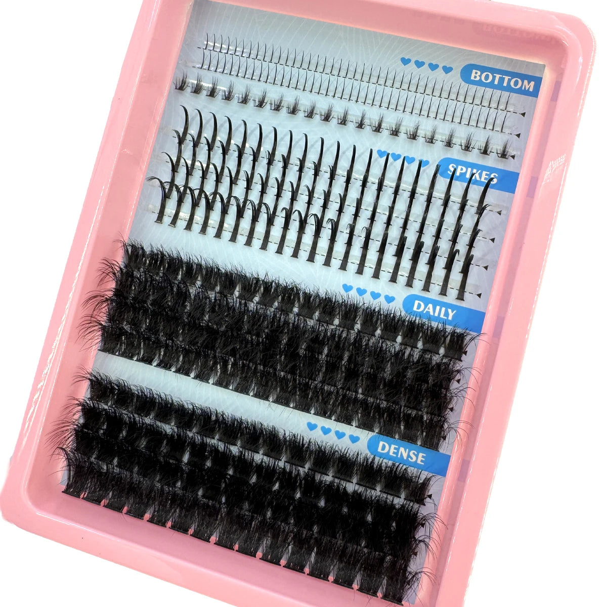EXTENÇÕES DE CÍLIOS POSTIÇOS COM 15 FILEIRAS EM TUFOS COM PONTAS