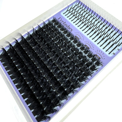 EXTENÇÕES DE CÍLIOS POSTIÇOS COM 15 FILEIRAS EM TUFOS COM PONTAS