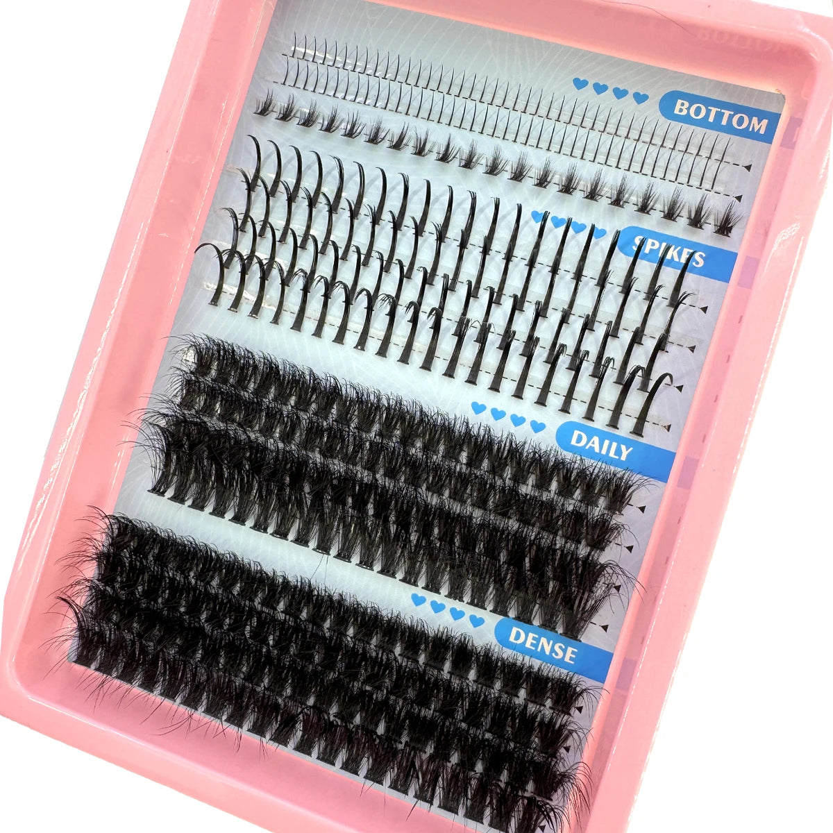 EXTENÇÕES DE CÍLIOS POSTIÇOS COM 15 FILEIRAS EM TUFOS COM PONTAS