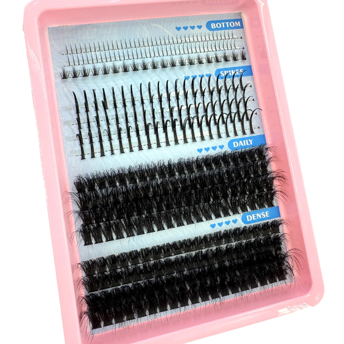 EXTENÇÕES DE CÍLIOS POSTIÇOS COM 15 FILEIRAS EM TUFOS COM PONTAS
