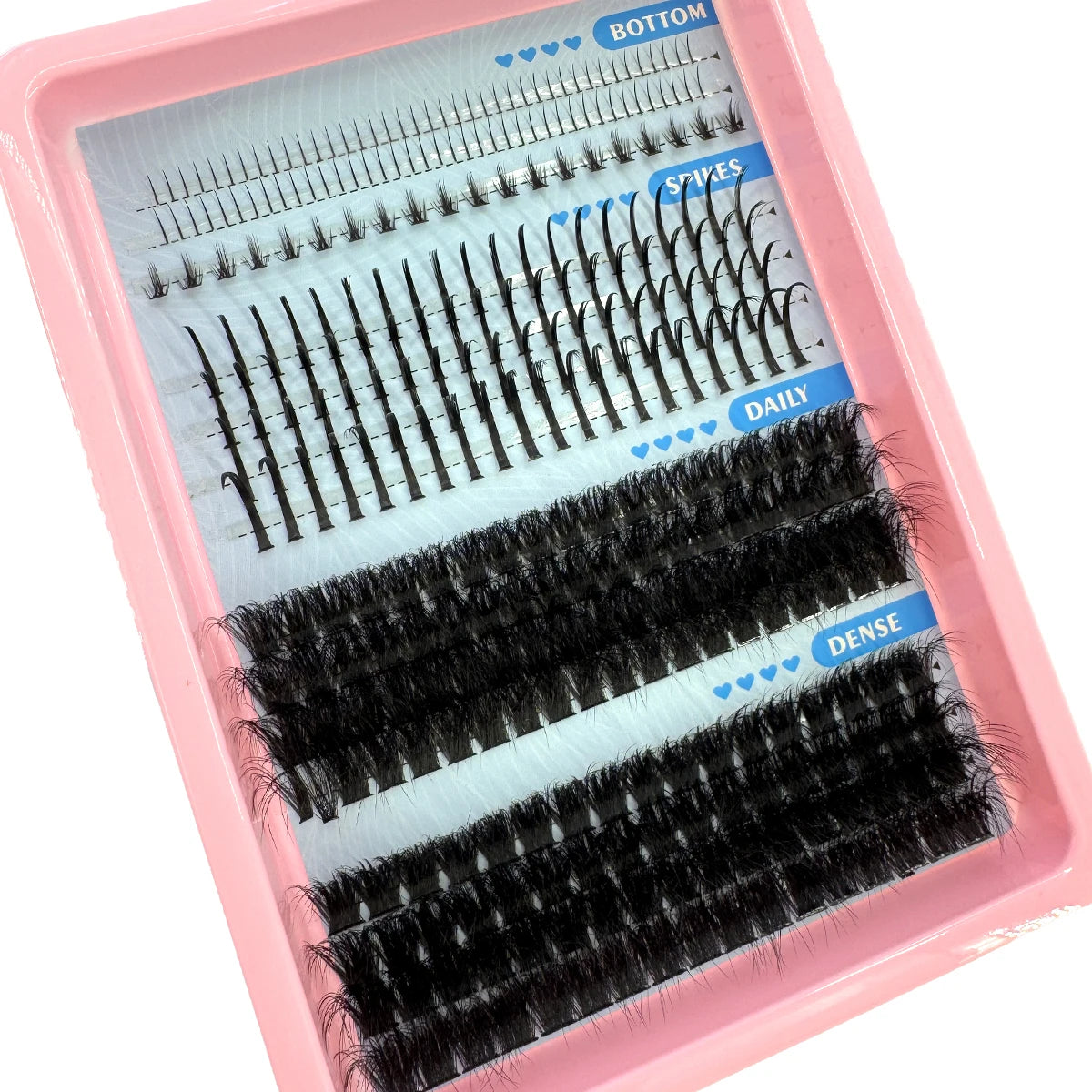 EXTENÇÕES DE CÍLIOS POSTIÇOS COM 15 FILEIRAS EM TUFOS COM PONTAS