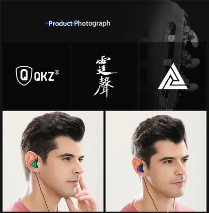 FONE DE OUVIDO INTRA-AURICULAR QKZ AK6, COM MICROFONE