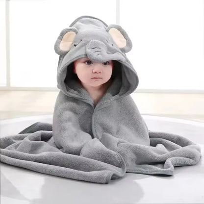 TOALHAS DE BANHO DE BEBÊ COM ESTAMPA DE DESENHO ANIMADO