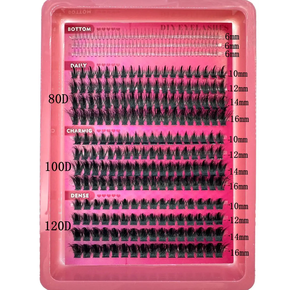EXTENÇÕES DE CÍLIOS POSTIÇOS COM 15 FILEIRAS EM TUFOS COM PONTAS