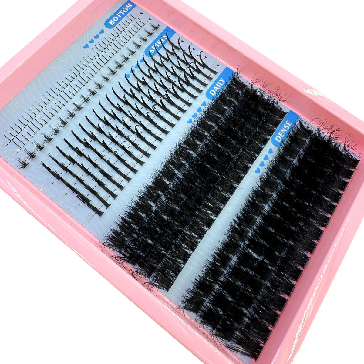 EXTENÇÕES DE CÍLIOS POSTIÇOS COM 15 FILEIRAS EM TUFOS COM PONTAS